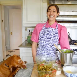 Blue & White Apron