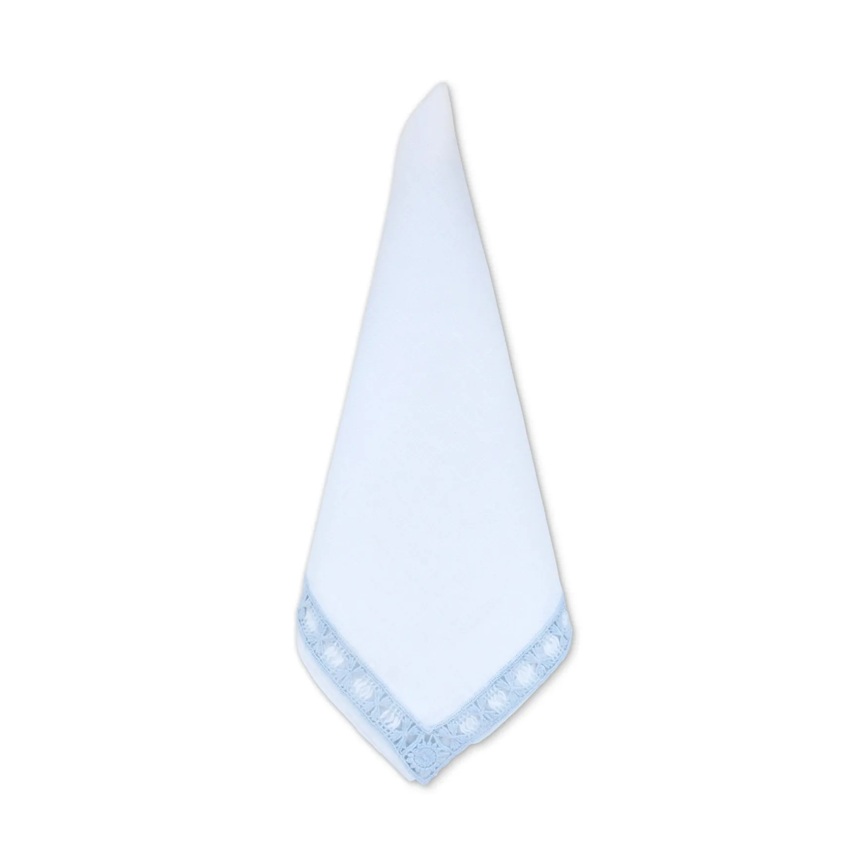 Blue Trim Dinner Napkins (4)