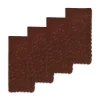 Brown Eyelet Dinner Napkins (4)