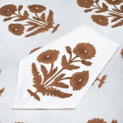 Brown Poppy Tablecloth