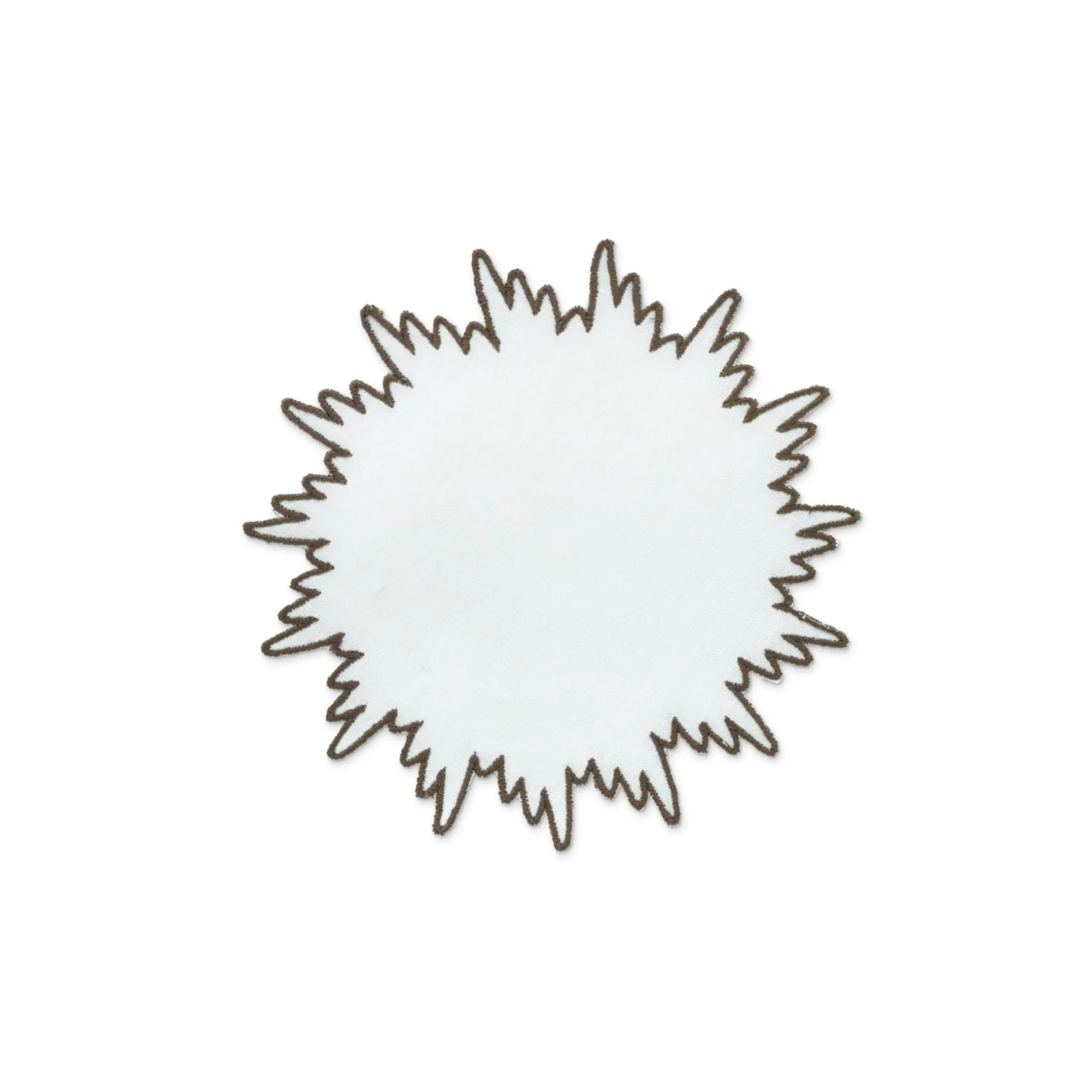 Brown Sunburst Cocktail Napkins (4)