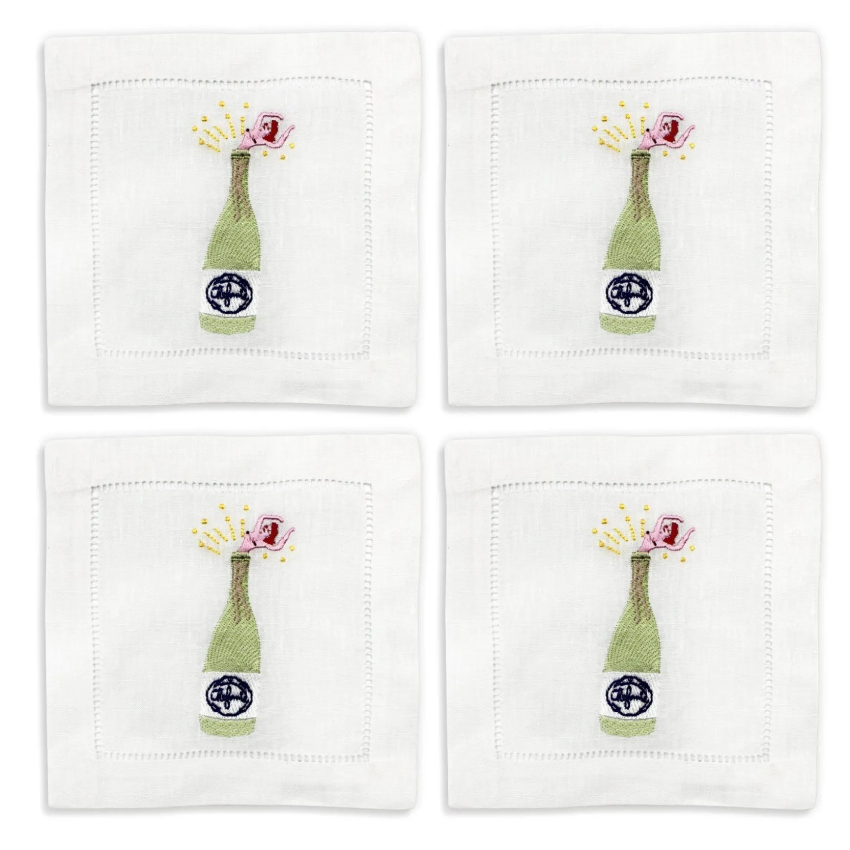 Champagne Girl Cocktail Napkins (4)