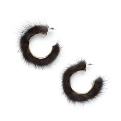 Chocolate Fur Hoops