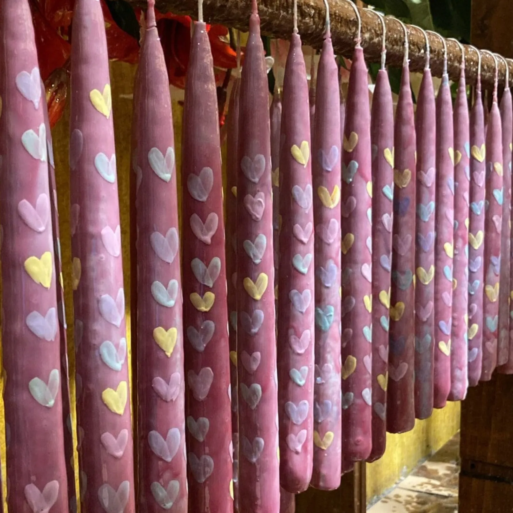 Conversation Heart Tapers (2)