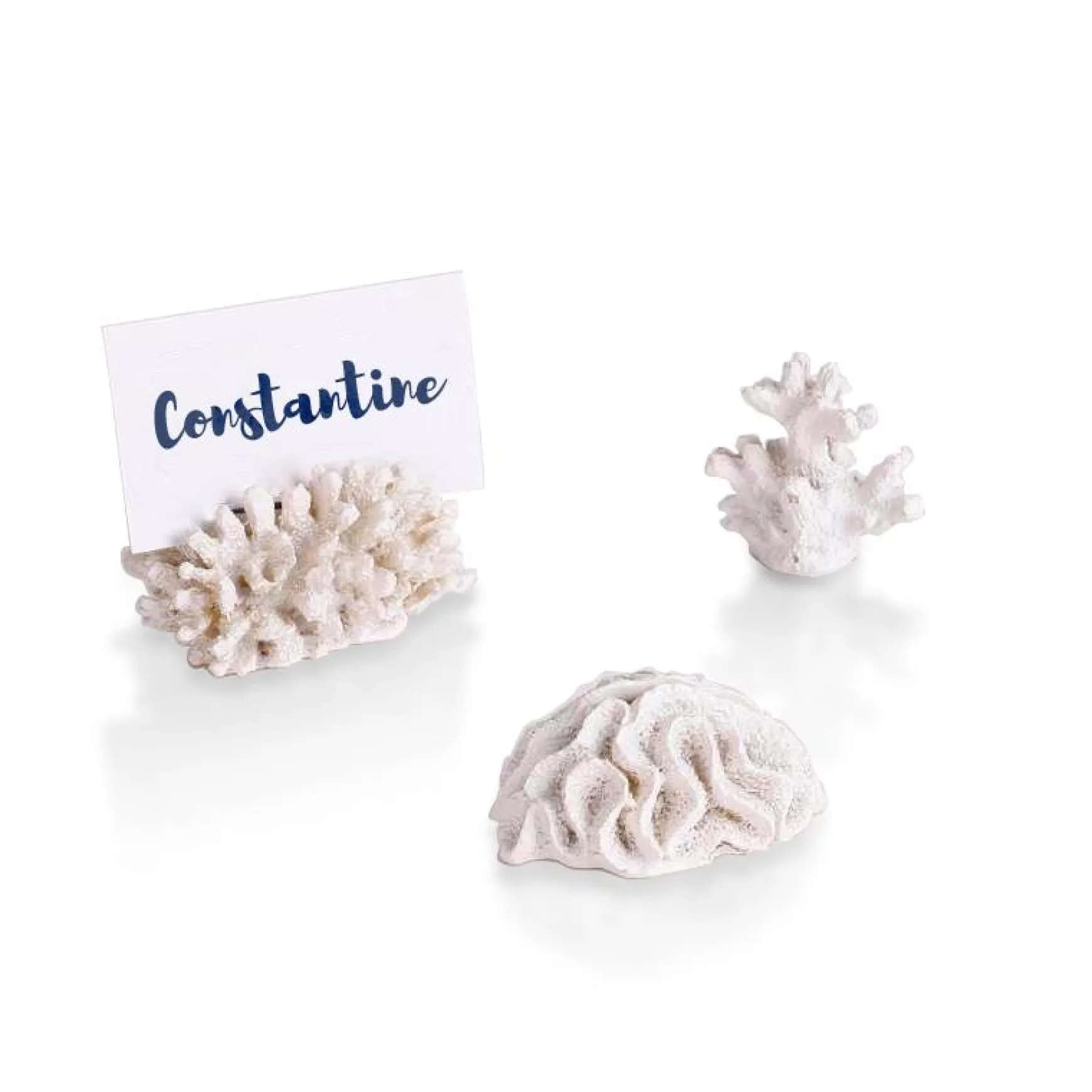 Coral Placecard Holders (3)