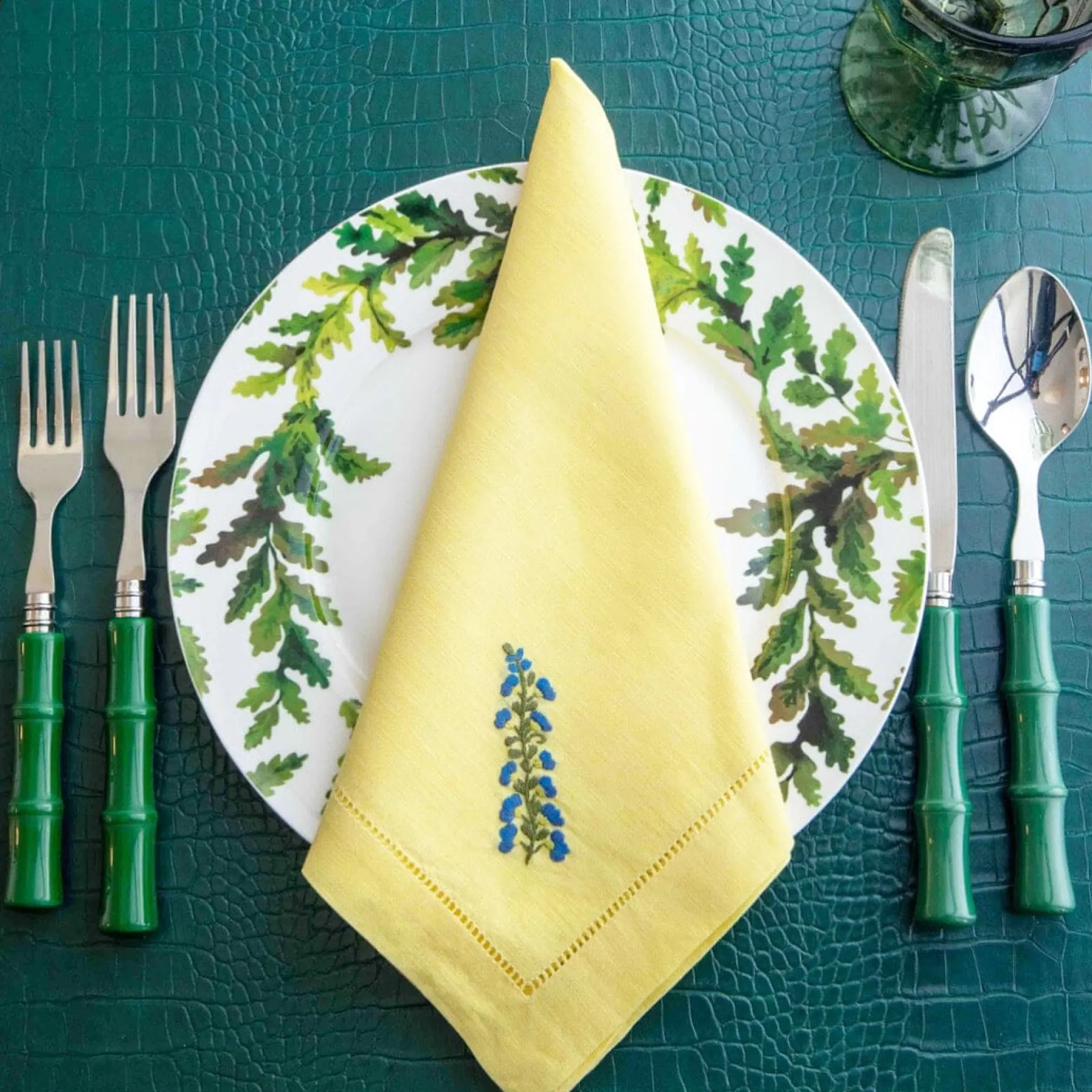 Delphiniums Dinner Napkins (4)