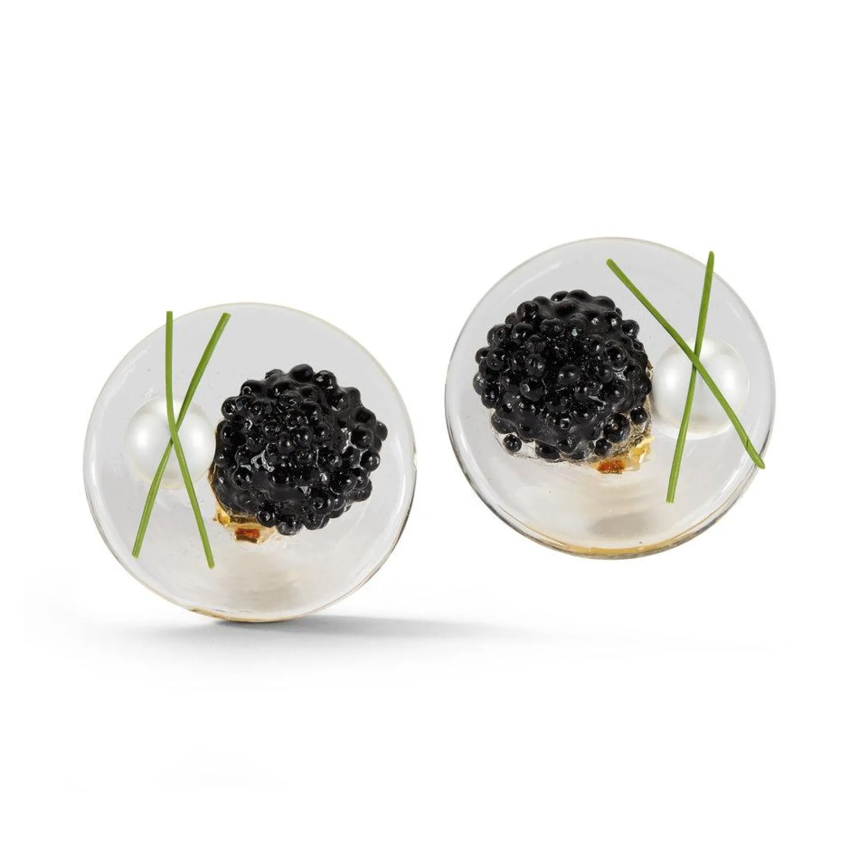 Glass Blini Earrings
