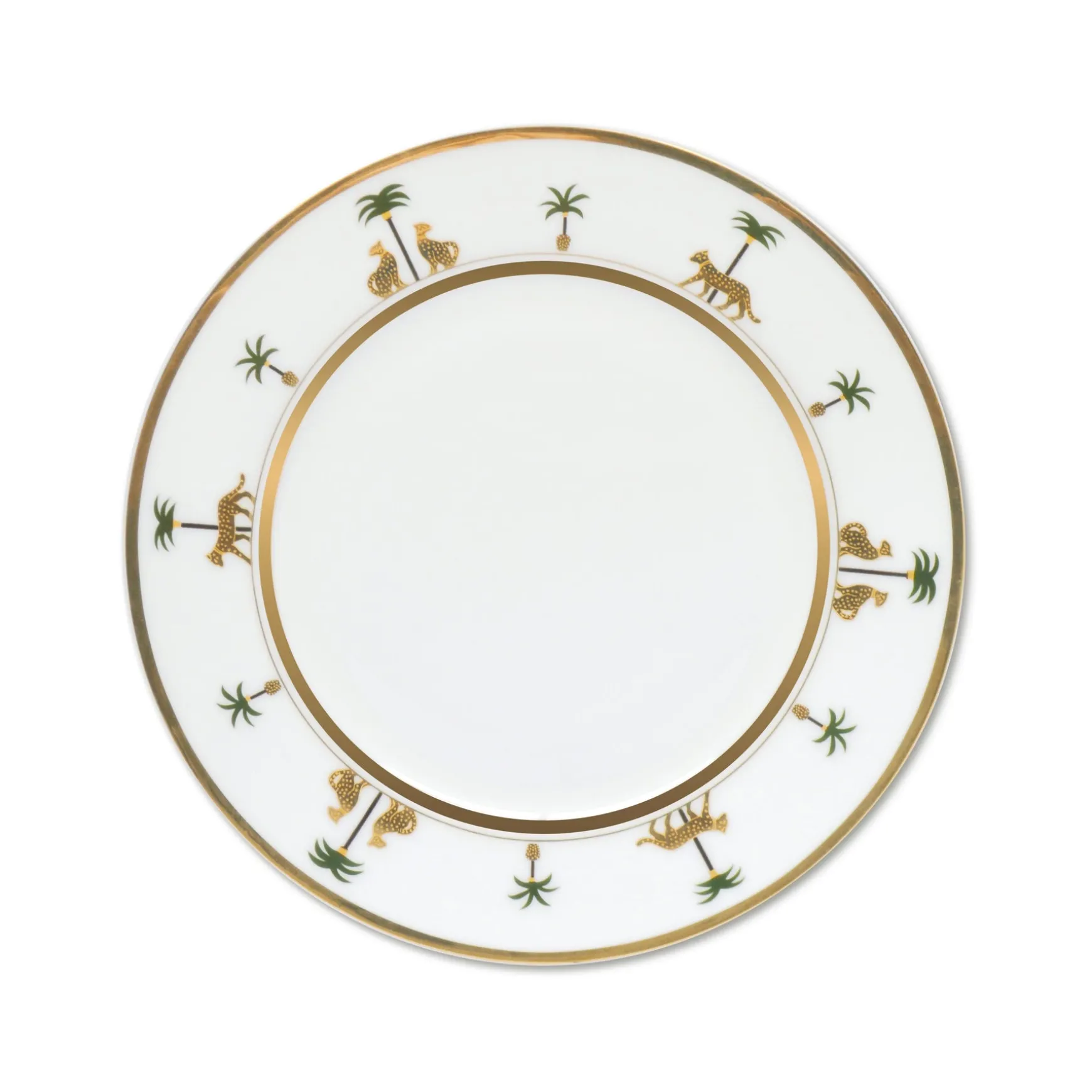 Gold Leopard Dinner Plate