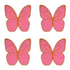 Golden Butterfly Cocktail Napkins (4)
