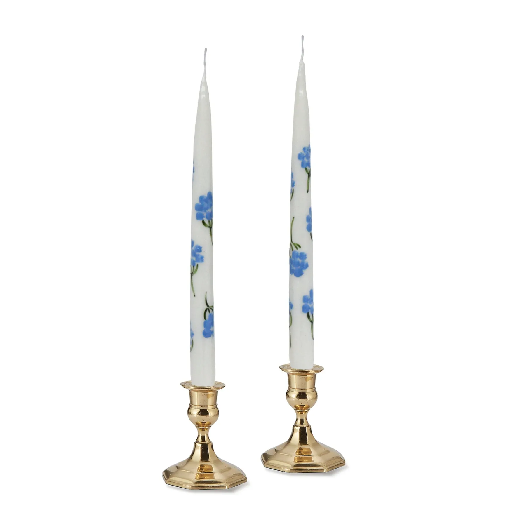 Hydrangea Painted Tapers (2)