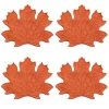 Orange Leaf Cocktail Napkins (4)