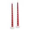 Painted Heart Tapers (2)