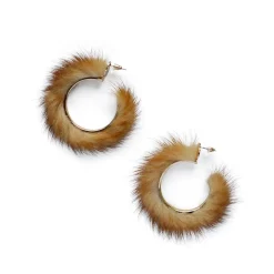 Pastel Fur Hoops