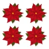 Poinsettia Cocktail Napkins (4)