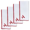 Red Bow Dinner Napkins (4)