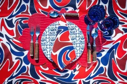 Red Curly Embossed Placemat