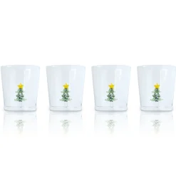 Stemless Christmas Glass