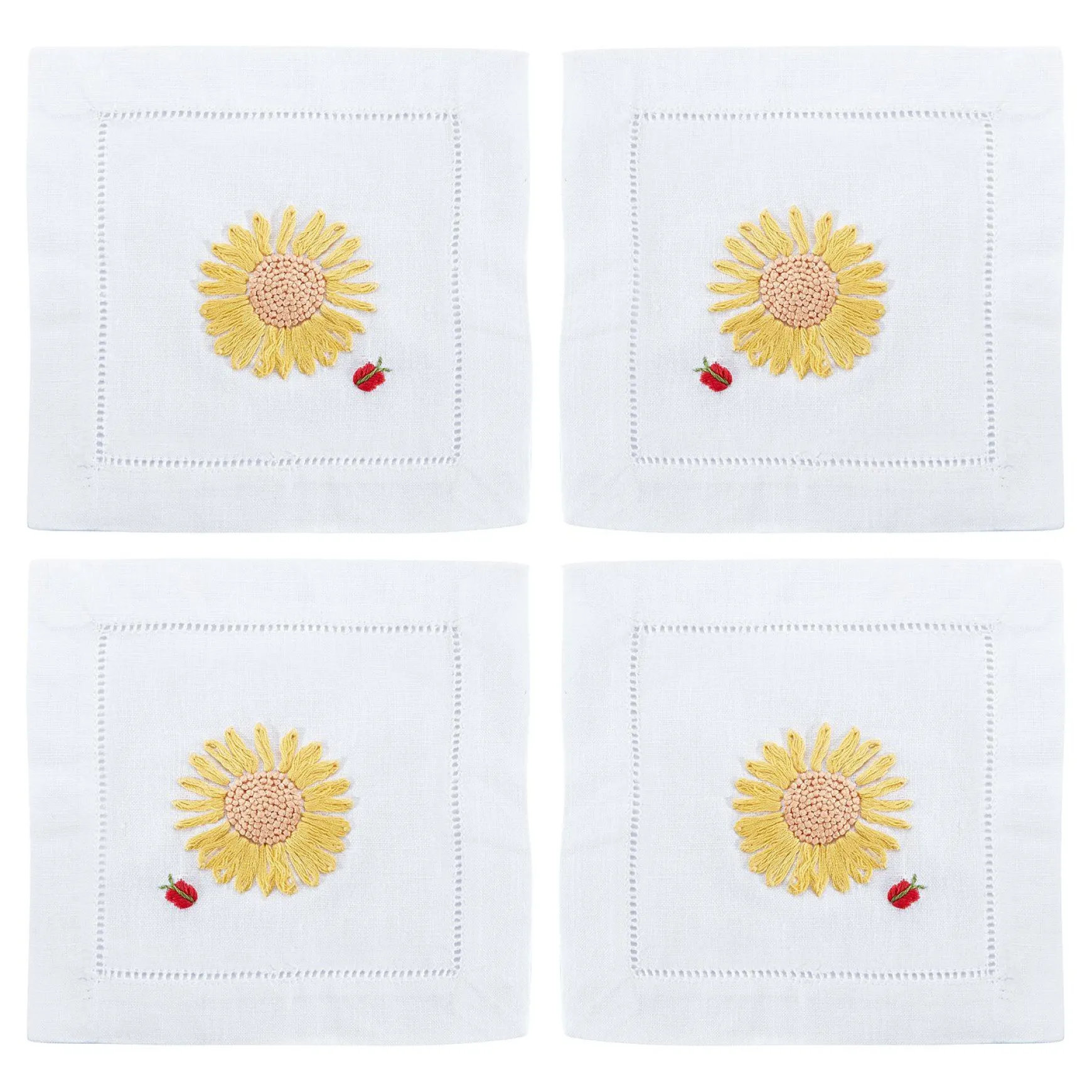 Sunflower Cocktail Napkins (4)