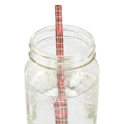 Tartan Ceramic Straws (4)