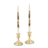 White Painted Tulip Tapers (2)